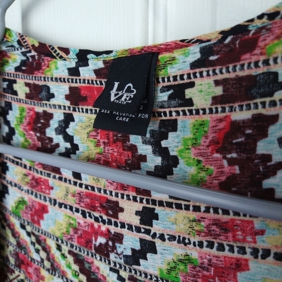 $ Love tease open dress cardigan lined with black fringe. Size S - Picture 6 of 11